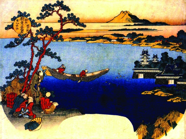 Hokusai lake Suwa